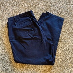 Talbots Relaxed Chinos in Navy